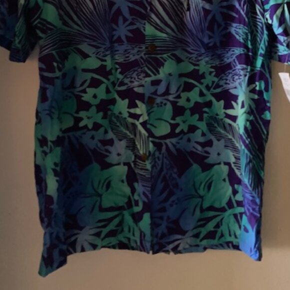 HILO HATTIE HAWAIIAN ALOHA RESORT WEAR ORIGINAL MADE IN HAWAII BLUES GREEN NEW L - Picture 9 of 12